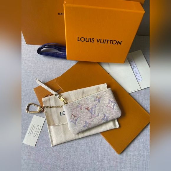 Louis Vuitton Accessories - Louis Vuitton Pink Monogram Key Pouch